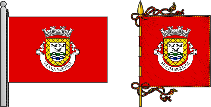 Bandeira e estandarte do Município da Murtosa - Murtosa municipal flag and banner Bandeira e estandarte do Município da Murtosa - Murtosa municipal flag and banner