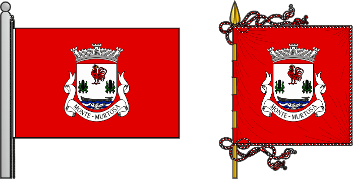 Bandeira e estandarte da freguesia de Monte - Monte civil parish, flag and banner Bandeira e estandarte da freguesia de Monte - Monte civil parish, flag and banner