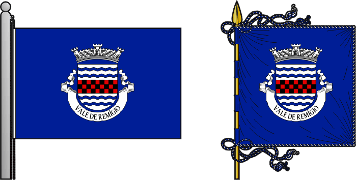 Bandeira e estandarte da antiga freguesia de Vale de Remígio - Vale de Remígio former civil parish, flag and banner Bandeira e estandarte da antiga freguesia de Vale de Remígio - Vale de Remígio former civil parish, flag and banner