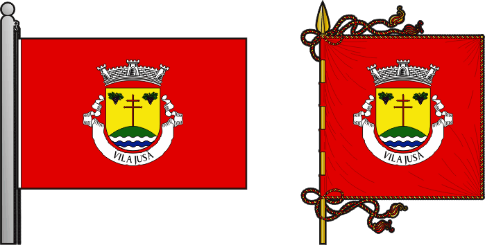 Bandeira e estandarte da antiga freguesia de Vila Jusã - Vila Jusã former civil parish, flag and banner Bandeira e estandarte da antiga freguesia de Vila Jusã - Vila Jusã former civil parish, flag and banner
