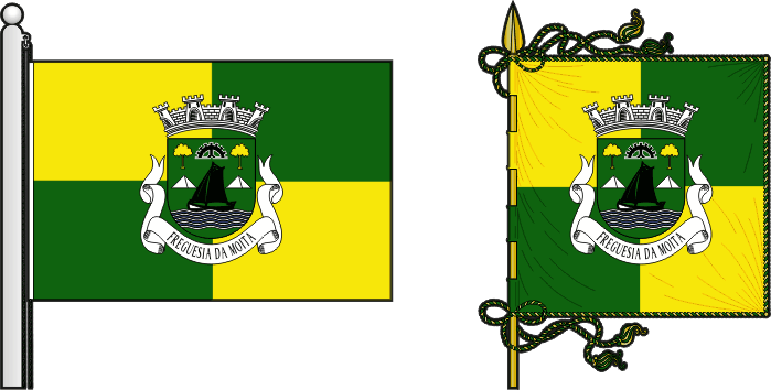 Bandeira e estandarte da freguesia da Moita - Moita civil parish, flag and banner Bandeira e estandarte da freguesia da Moita - Moita civil parish, flag and banner