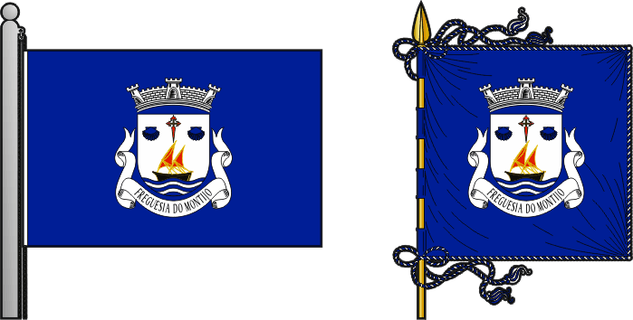 Bandeira e estandarte da antiga freguesia do Montijo - Montijo former civil parish, flag and banner Bandeira e estandarte da antiga freguesia do Montijo - Montijo former civil parish, flag and banner