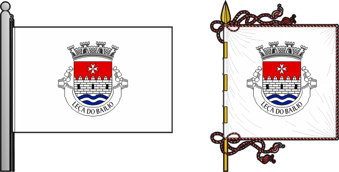 Bandeira e estandarte da antiga freguesia de Leça do Balio - Leça do Balio former civil parish, flag and banner Bandeira e estandarte da antiga freguesia de Leça do Balio - Leça do Balio former civil parish, flag and banner