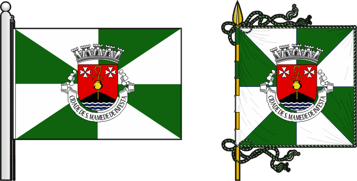 Bandeira e estandarte da antiga freguesia de São Mamede de Infesta - São Mamede de Infesta former civil parish, flag and banner Bandeira e estandarte da antiga freguesia de São Mamede de Infesta - São Mamede de Infesta former civil parish, flag and banner