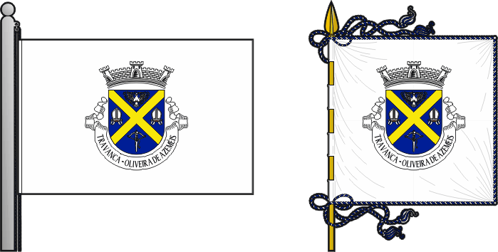 Bandeira e estandarte da antiga freguesia de Travanca - Travanca former civil parish, flag and banner Bandeira e estandarte da antiga freguesia de Travanca - Travanca former civil parish, flag and banner
