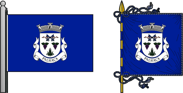 Bandeira e estandarte da freguesia de Palhaça - Palhaça civil parish, flag and banner Bandeira e estandarte da freguesia de Palhaça - Palhaça civil parish, flag and banner