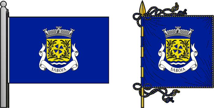 Bandeira e estandarte da freguesia de Sabóia - Sabóia civil parish, flag and banner Bandeira e estandarte da freguesia de Sabóia - Sabóia civil parish, flag and banner