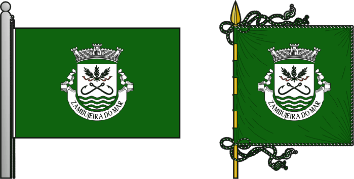 Bandeira e estandarte da antiga freguesia de Zambujeira do Mar - Zambujeira do Mar former civil parish, flag and banner Bandeira e estandarte da antiga freguesia de Zambujeira do Mar - Zambujeira do Mar former civil parish, flag and banner