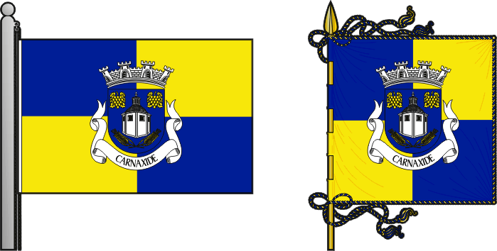 Bandeira e estandarte da antiga freguesia de Carnaxide - Carnaxide former civil parish, flag and banner Bandeira e estandarte da antiga freguesia de Carnaxide - Carnaxide former civil parish, flag and banner