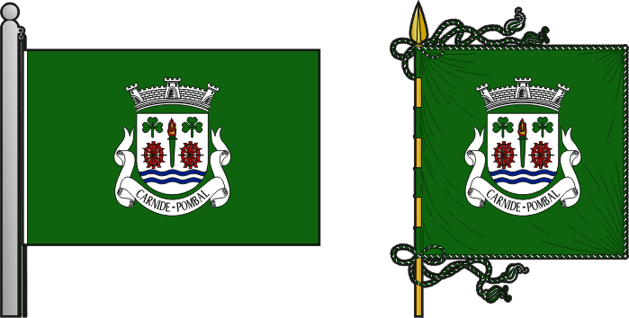 Bandeira e estandarte da freguesia de Carnide - Carnide civil parish, flag and banner Bandeira e estandarte da freguesia de Carnide - Carnide civil parish, flag and banner