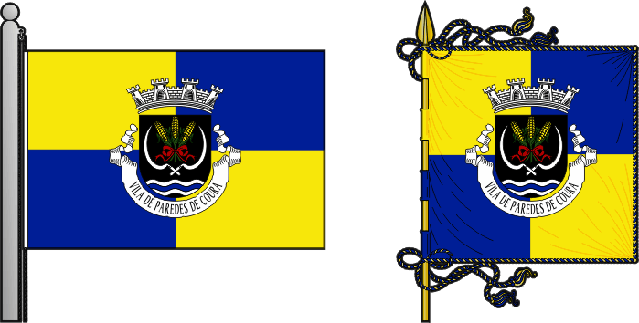 Bandeira e estandarte do Município de Paredes de Coura - Paredes de Coura municipal flag and banner Bandeira e estandarte do Município de Paredes de Coura - Paredes de Coura municipal flag and banner