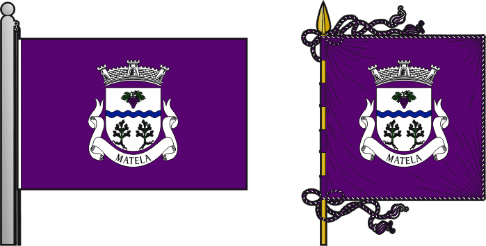 Bandeira e estandarte da antiga freguesia de Matela - Matela former civil parish, flag and banner