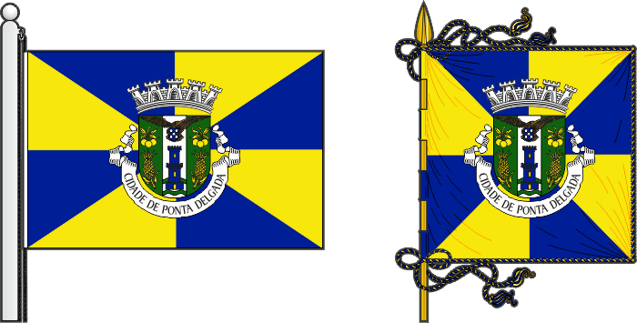 Proposta para a bandeira e estandarte do Município de Ponta Delgada - Ponta Delgada municipal flag and banner proposal Proposta para a bandeira e estandarte do Município de Ponta Delgada - Ponta Delgada municipal flag and banner proposal