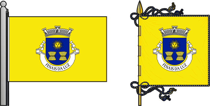 Bandeira e estandarte da freguesia de Fenais da Luz - Fenais da Luz civil parish, flag and banner Bandeira e estandarte da freguesia de Fenais da Luz - Fenais da Luz civil parish, flag and banner