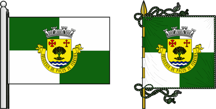 Bandeira e estandarte da Freguesia de Paços de Ferreira - Paços de Ferreira civil parish, flag and banner Bandeira e estandarte da Freguesia de Paços de Ferreira - Paços de Ferreira civil parish, flag and banner