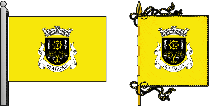 Bandeira e estandarte da freguesia de Vila Facaia - Vila Facaia civil parish, flag and banner Bandeira e estandarte da freguesia de Vila Facaia - Vila Facaia civil parish, flag and banner