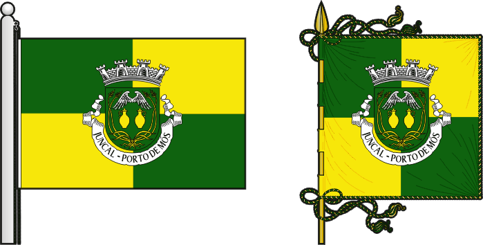 Bandeira e estandarte da freguesia de Juncal - Juncal civil parish, flag and banner Bandeira e estandarte da freguesia de Juncal - Juncal civil parish, flag and banner