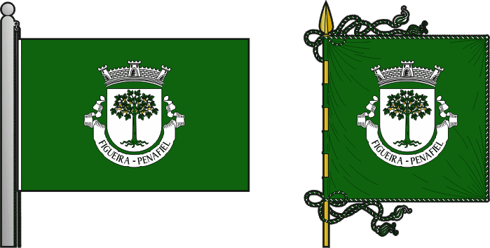Bandeira e estandarte da antiga freguesia de Figueira - Figueira former civil parish, flag and banner Bandeira e estandarte da antiga freguesia de Figueira - Figueira former civil parish, flag and banner