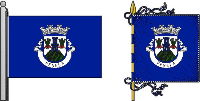 Bandeira e estandarte do Município de Penela - Penela municipal flag and banner Bandeira e estandarte do Município de Penela - Penela municipal flag and banner