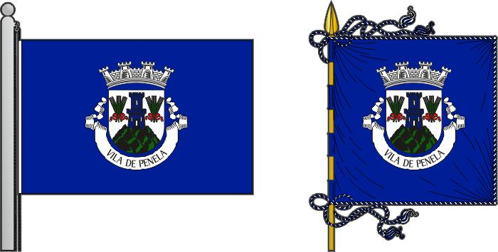 Bandeira e estandarte do Município de Penela - Penela municipal flag and banner Bandeira e estandarte do Município de Penela - Penela municipal flag and banner