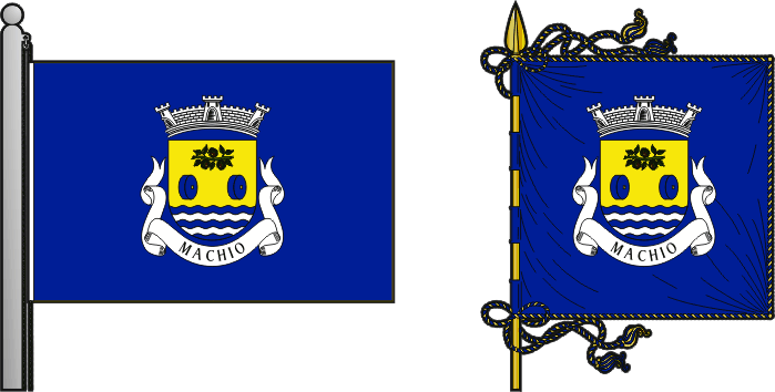 Bandeira e estandarte da antiga freguesia de Machio - Machio former civil parish, flag and banner Bandeira e estandarte da antiga freguesia de Machio - Machio former civil parish, flag and banner