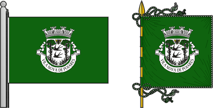 Bandeira e estandarte do Município de Vila Nova de Poiares - Vila Nova de Poiares municipal flag and banner Bandeira e estandarte do Município de Vila Nova de Poiares - Vila Nova de Poiares municipal flag and banner