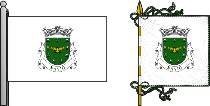 Bandeira e estandarte da antiga freguesia de Navió - Navió former civil parish, flag and banner Bandeira e estandarte da antiga freguesia de Navió - Navió former civil parish, flag and banner