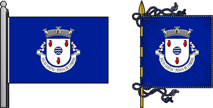 Bandeira e estandarte da antiga freguesia de Águas Santas - Águas Santas former civil parish, flag and banner