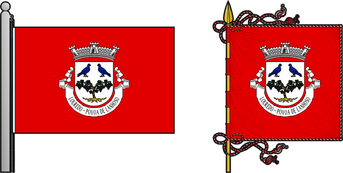 Bandeira e estandarte da antiga freguesia de Louredo - Louredo former civil parish, flag and banner Bandeira e estandarte da antiga freguesia de Louredo - Louredo former civil parish, flag and banner