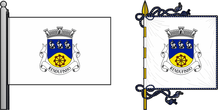 Bandeira e estandarte da freguesia de Rendufinho - Rendufinho civil parish, flag and banner Bandeira e estandarte da freguesia de Rendufinho - Rendufinho civil parish, flag and banner