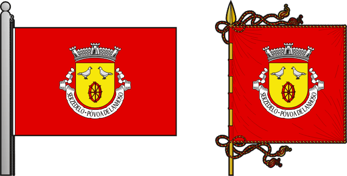 Bandeira e estandarte da freguesia de Serzedelo - Serzedelo civil parish, flag and banner Bandeira e estandarte da freguesia de Serzedelo - Serzedelo civil parish, flag and banner