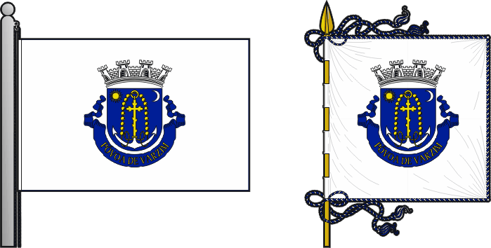 Bandeira e estandarte do Município de Póvoa de Varzim - Póvoa de Varzim municipal flag and banner Bandeira e estandarte do Município de Póvoa de Varzim - Póvoa de Varzim municipal flag and banner
