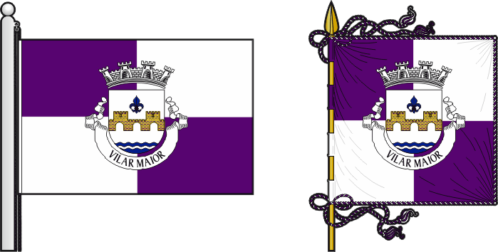 Bandeira e estandarte da antiga freguesia de Vilar Maior - Vilar Maior former civil parish, flag and banner Bandeira e estandarte da antiga freguesia de Vilar Maior - Vilar Maior former civil parish, flag and banner