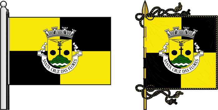 Proposta para a bandeira e estandarte do Município de Santa Cruz das Flores - Santa Cruz das Flores municipal flag and banner proposal Proposta para a bandeira e estandarte do Município de Santa Cruz das Flores - Santa Cruz das Flores municipal flag and banner proposal