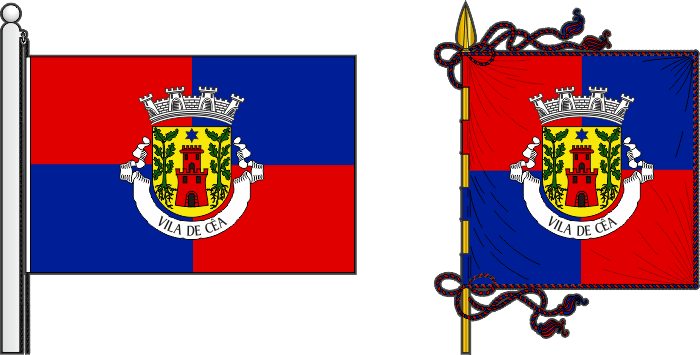 Bandeira e estandarte do Município de Seia - Seia municipal flag and banner Bandeira e estandarte do Município de Seia - Seia municipal flag and banner
