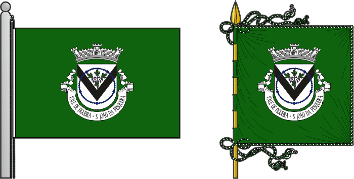 Bandeira e estandarte da freguesia de Vale de Figueira - Vale de Figueira civil parish, flag and banner Bandeira e estandarte da freguesia de Vale de Figueira - Vale de Figueira civil parish, flag and banner