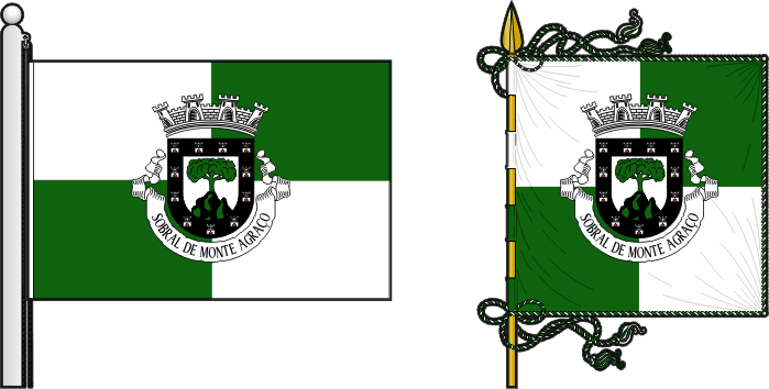 Bandeira e estandarte do Município de Sobral de Monte Agraço - Sobral de Monte Agraço municipal flag and banner Bandeira e estandarte do Município de Sobral de Monte Agraço - Sobral de Monte Agraço municipal flag and banner