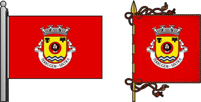Bandeira e estandarte da antiga freguesia de Terrugem - Terrugem former civil parish, flag and banner Bandeira e estandarte da antiga freguesia de Terrugem - Terrugem former civil parish, flag and banner