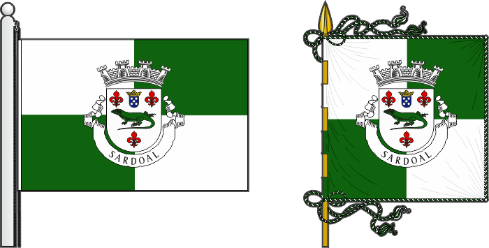 Bandeira e estandarte do Município de Sardoal - Sardoal municipal flag and banner Bandeira e estandarte do Município de Sardoal - Sardoal municipal flag and banner
