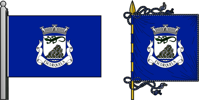 Bandeira e estandarte da antiga freguesia de Escurquela - Escurquela former civil parish, flag and banner Bandeira e estandarte da antiga freguesia de Escurquela - Escurquela former civil parish, flag and banner