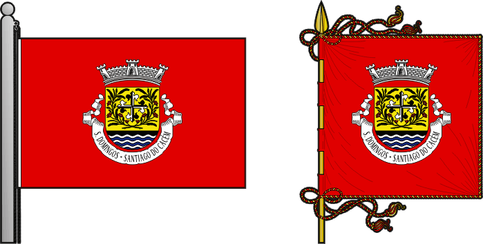 Bandeira e estandarte da antiga freguesia de São Domingos - São Domingos former civil parish, flag and banner Bandeira e estandarte da antiga freguesia de São Domingos - São Domingos former civil parish, flag and banner