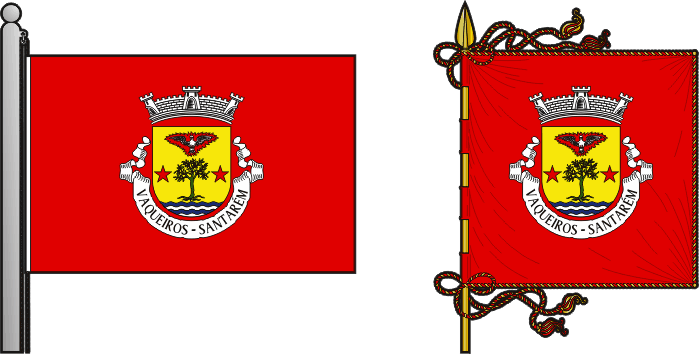 Bandeira e estandarte da antiga freguesia de Vaqueiros - Vaqueiros former civil parish, flag and banner Bandeira e estandarte da antiga freguesia de Vaqueiros - Vaqueiros former civil parish, flag and banner
