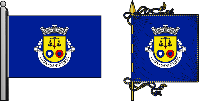 Bandeira e estandarte da antiga freguesia de Lama - Lama former civil parish, flag and banner Bandeira e estandarte da antiga freguesia de Lama - Lama former civil parish, flag and banner