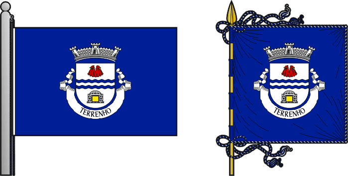 Bandeira e estandarte da antiga freguesia de Terrenho - Terrenho former civil parish, flag and banner Bandeira e estandarte da antiga freguesia de Terrenho - Terrenho former civil parish, flag and banner