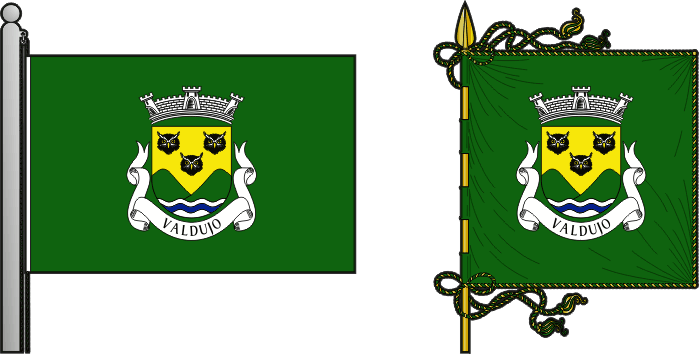 Bandeira e estandarte da freguesia de Valdujo - Valdujo civil parish, flag and banner Bandeira e estandarte da freguesia de Valdujo - Valdujo civil parish, flag and banner