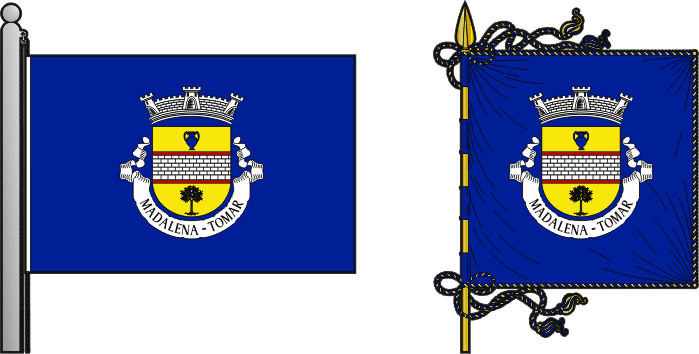 Bandeira e estandarte da antiga freguesia de Madalena - Madalena former civil parish, flag and banner Bandeira e estandarte da antiga freguesia de Madalena - Madalena former civil parish, flag and banner