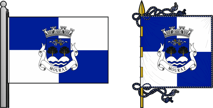 Bandeira e estandarte da antiga freguesia de Mouraz - Mouraz former civil parish, flag and banner Bandeira e estandarte da antiga freguesia de Mouraz - Mouraz former civil parish, flag and banner