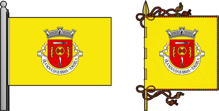 Bandeira e estandarte da antiga freguesia de Vila Nova da Rainha - Vila Nova da Rainha former civil parish, flag and banner Bandeira e estandarte da antiga freguesia de Vila Nova da Rainha - Vila Nova da Rainha former civil parish, flag and banner