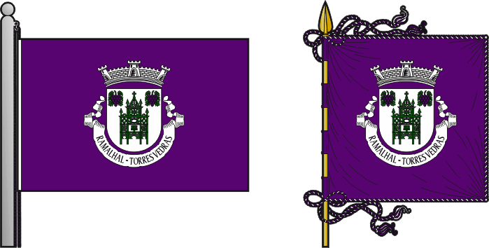 Bandeira e estandarte da freguesia de Ramalhal - Ramalhal civil parish, flag and banner Bandeira e estandarte da freguesia de Ramalhal - Ramalhal civil parish, flag and banner
