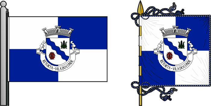 Bandeira e estandarte da antiga freguesia de Retorta - Retorta former civil parish, flag and banner Bandeira e estandarte da antiga freguesia de Retorta - Retorta former civil parish, flag and banner